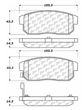 Disc Brake Pad Set CE 105.10080