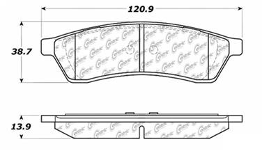 Disc Brake Pad Set CE 105.10300