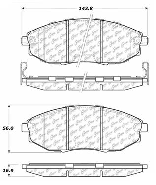 Disc Brake Pad Set CE 105.10310