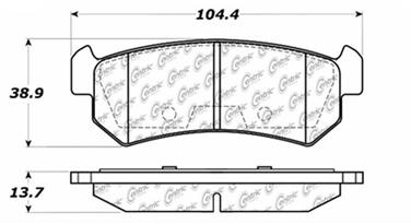 Disc Brake Pad Set CE 105.10360