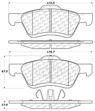 Disc Brake Pad Set CE 105.10471