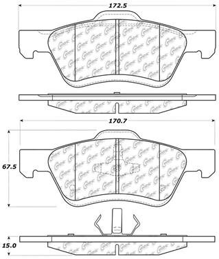 Disc Brake Pad Set CE 105.10472