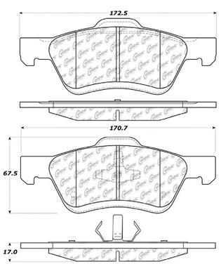 Disc Brake Pad Set CE 105.10473