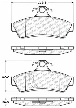 Disc Brake Pad Set CE 105.10480