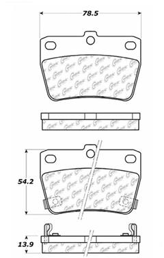 Disc Brake Pad Set CE 105.10510