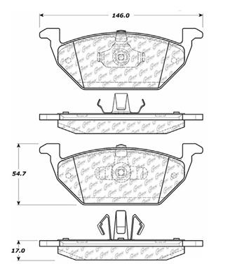 Disc Brake Pad Set CE 105.10550