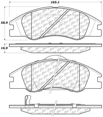 Disc Brake Pad Set CE 105.10740