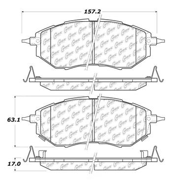 Disc Brake Pad Set CE 105.10780