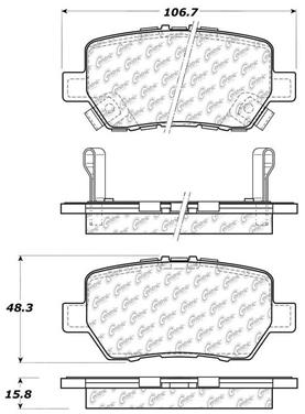 Disc Brake Pad Set CE 105.10900