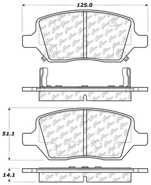 Disc Brake Pad Set CE 105.10930