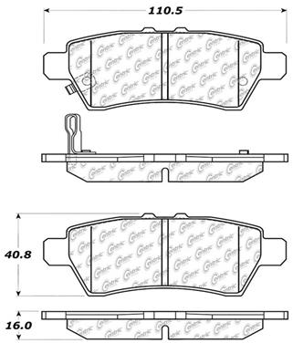 Disc Brake Pad Set CE 105.11010