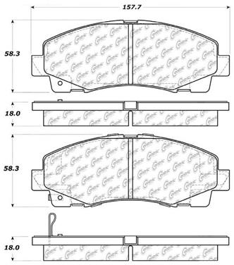 Disc Brake Pad Set CE 105.11020