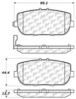 Disc Brake Pad Set CE 105.11800