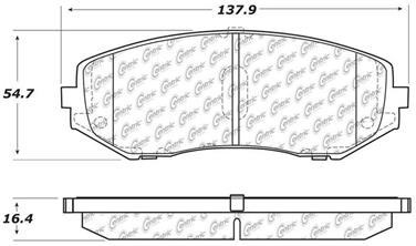 Disc Brake Pad Set CE 105.11880