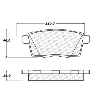 Disc Brake Pad Set CE 105.12590