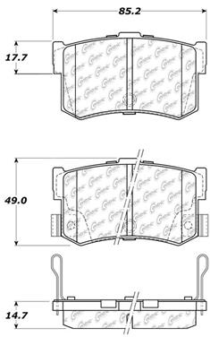 Disc Brake Pad Set CE 105.12620