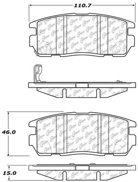 Disc Brake Pad Set CE 105.12750