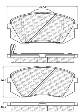 Disc Brake Pad Set CE 105.12950