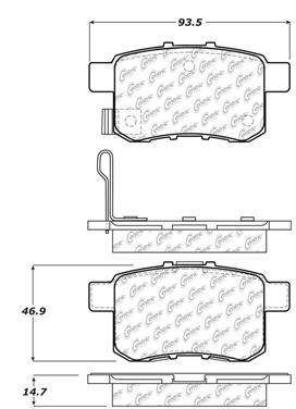 Disc Brake Pad Set CE 105.13360