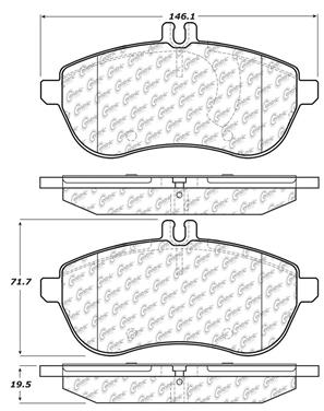 Disc Brake Pad Set CE 105.13400