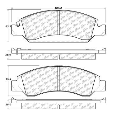 Disc Brake Pad Set CE 105.13630