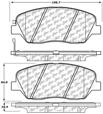 Disc Brake Pad Set CE 105.13850