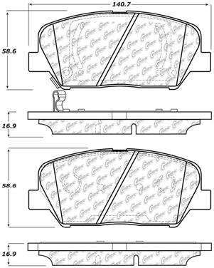 Disc Brake Pad Set CE 105.14130