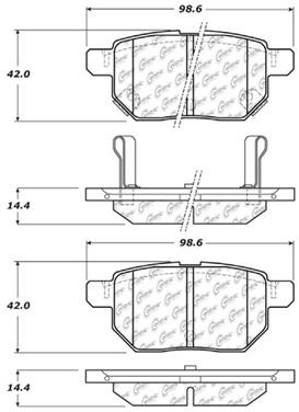 Disc Brake Pad Set CE 105.14230