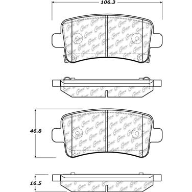 Disc Brake Pad Set CE 105.14300