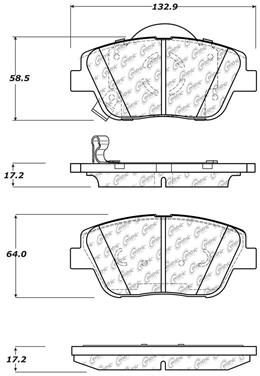 Disc Brake Pad Set CE 105.14440