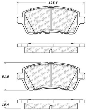 Disc Brake Pad Set CE 105.14540