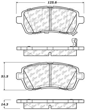 Disc Brake Pad Set CE 105.14541