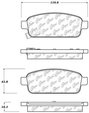 Disc Brake Pad Set CE 105.14681