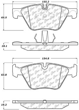 Disc Brake Pad Set CE 105.15040