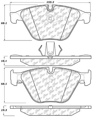 Disc Brake Pad Set CE 105.15050