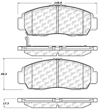 Disc Brake Pad Set CE 105.15060