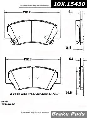 Disc Brake Pad Set CE 105.15430