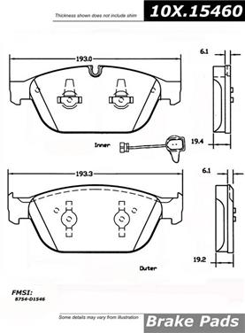 Disc Brake Pad Set CE 105.15460