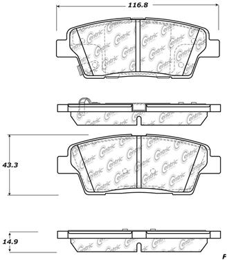 Disc Brake Pad Set CE 105.15510