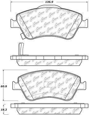 Disc Brake Pad Set CE 105.15710