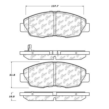 Disc Brake Pad Set CE 105.15780