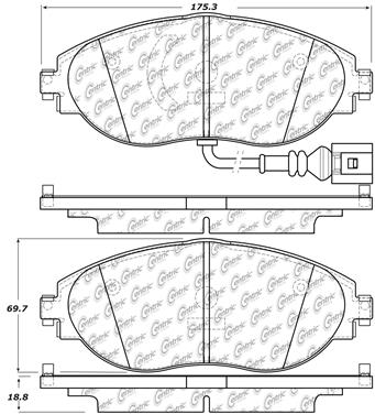 Disc Brake Pad Set CE 105.16330