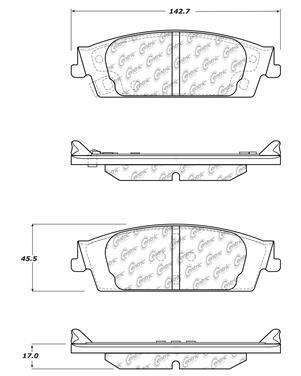 Disc Brake Pad Set CE 105.17070