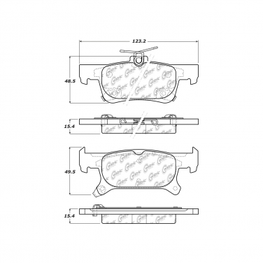 Disc Brake Pad Set CE 105.20250