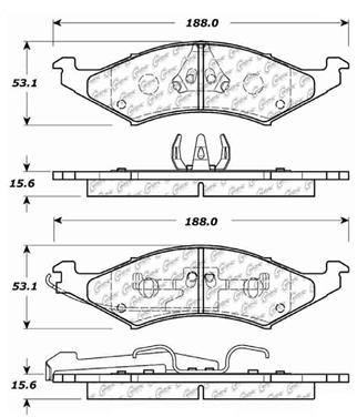 Disc Brake Pad Set CE 106.03240