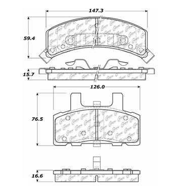 Disc Brake Pad Set CE 106.03690