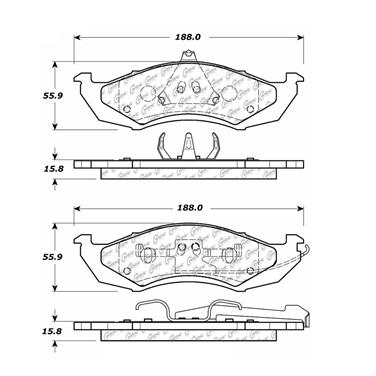 Disc Brake Pad Set CE 106.04170