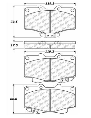 Disc Brake Pad Set CE 106.04360