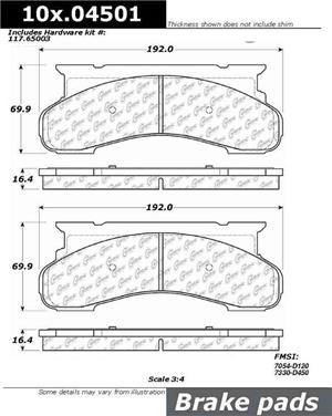 Disc Brake Pad Set CE 106.04501