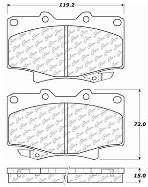 Disc Brake Pad Set CE 106.05020